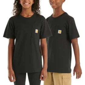 Kortærmet T-shirt med lomme til børn (småbørn/børn/unge)