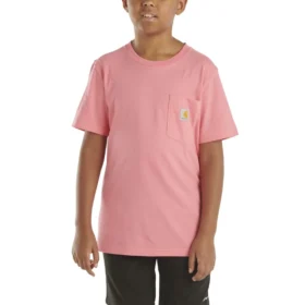 Kortærmet T-shirt med lomme til børn (småbørn/børn/unge)