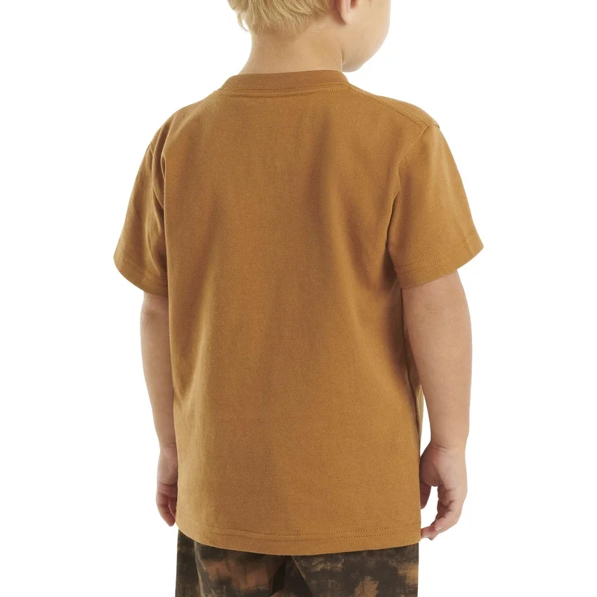Kortærmet T-shirt med lomme til børn (småbørn/børn/unge)
