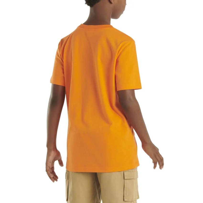 Kortærmet T-shirt med lomme til børn (småbørn/børn/unge)