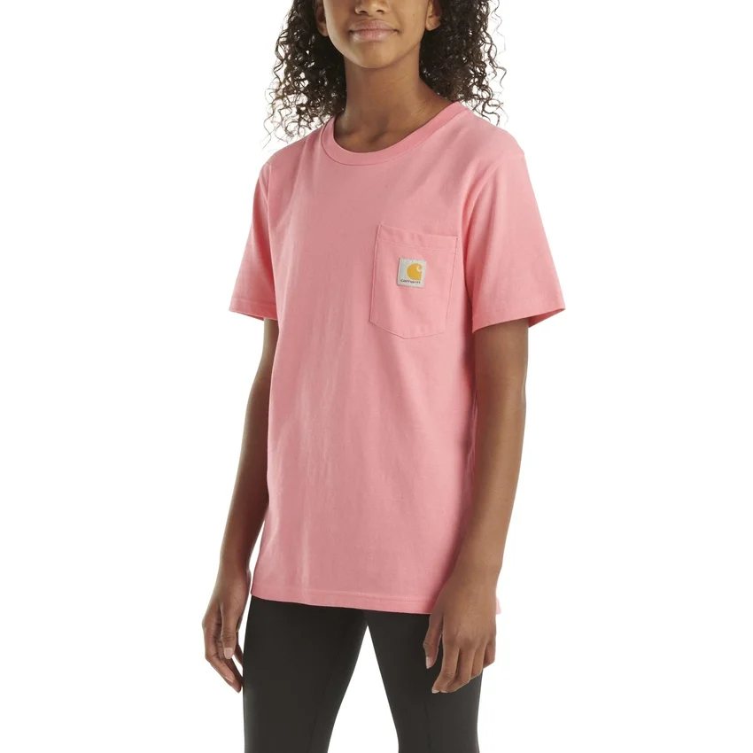 Kortærmet T-shirt med lomme til børn (småbørn/børn/unge)