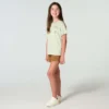 Kortærmet T-shirt med lomme til piger (børn/småbørn/unge)