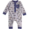 Langærmede Henley-overalls til piger (baby)