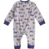 Langærmede Henley-overalls til piger (baby)