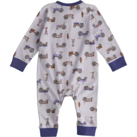 Langærmede Henley-overalls til piger (baby)