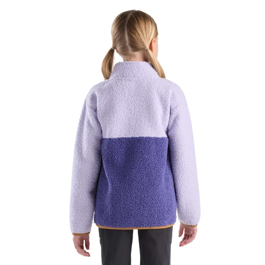 Langærmet fleece-sweatshirt med kvartlynlås til piger (småbørn/børn/unge)