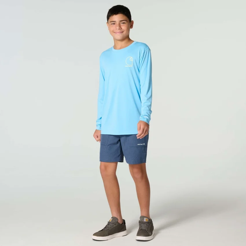 Langærmet Force Sun Defender™-T-shirt til drenge (børn/unge)