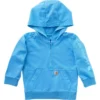 Langærmet, genkonstrueret, farvestofbejdset sweatshirt med halv lynlås til børn (baby/småbørn)