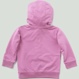 Langærmet, genkonstrueret, farvestofbejdset sweatshirt med halv lynlås til børn  (baby/småbørn)