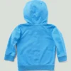 Langærmet, genkonstrueret, farvestofbejdset sweatshirt med halv lynlås til børn (baby/småbørn)