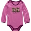 Langærmet Puppy-bodysuit til piger (baby)