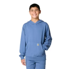 Langærmet Re-Engineered Garment Dye-sweatshirt med løse ærmer til drenge (børn/unge)