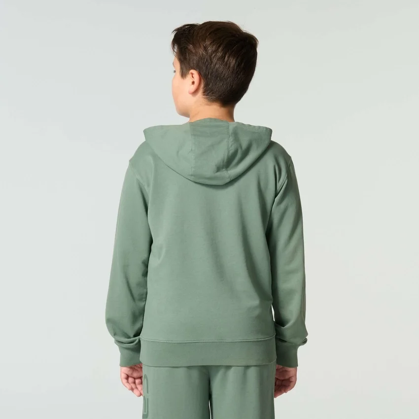 Langærmet Re-Engineered Garment Dye-sweatshirt med løse ærmer til drenge (børn/unge)