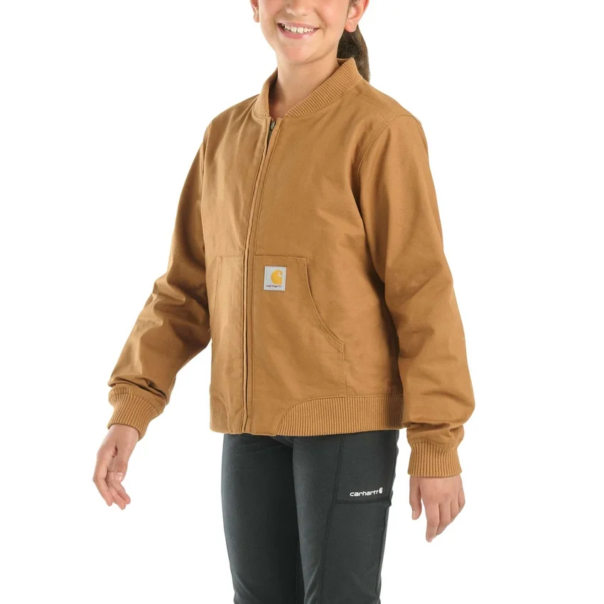 Langærmet Rugged Flex®-canvasjakke til piger (børn/unge)