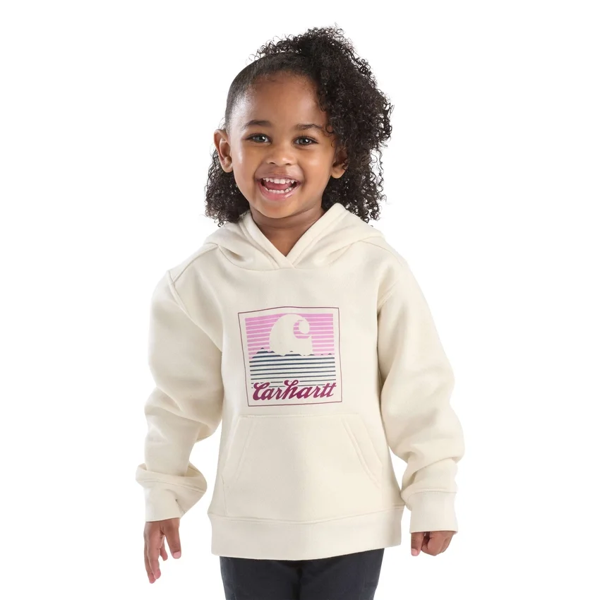Langærmet sweatshirt med grafisk print til piger (småbørn/børn/unge)
