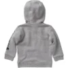 Langærmet sweatshirt med halv lynlås til drenge (baby/småbørn)