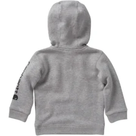 Langærmet sweatshirt med halv lynlås til drenge (baby/småbørn)