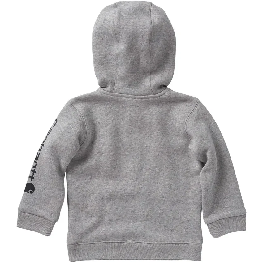 Langærmet sweatshirt med halv lynlås til drenge (baby/småbørn)