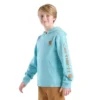 Langærmet sweatshirt med print til drenge (børn/unge)
