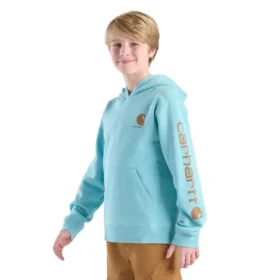 Langærmet sweatshirt med print til drenge (børn/unge)