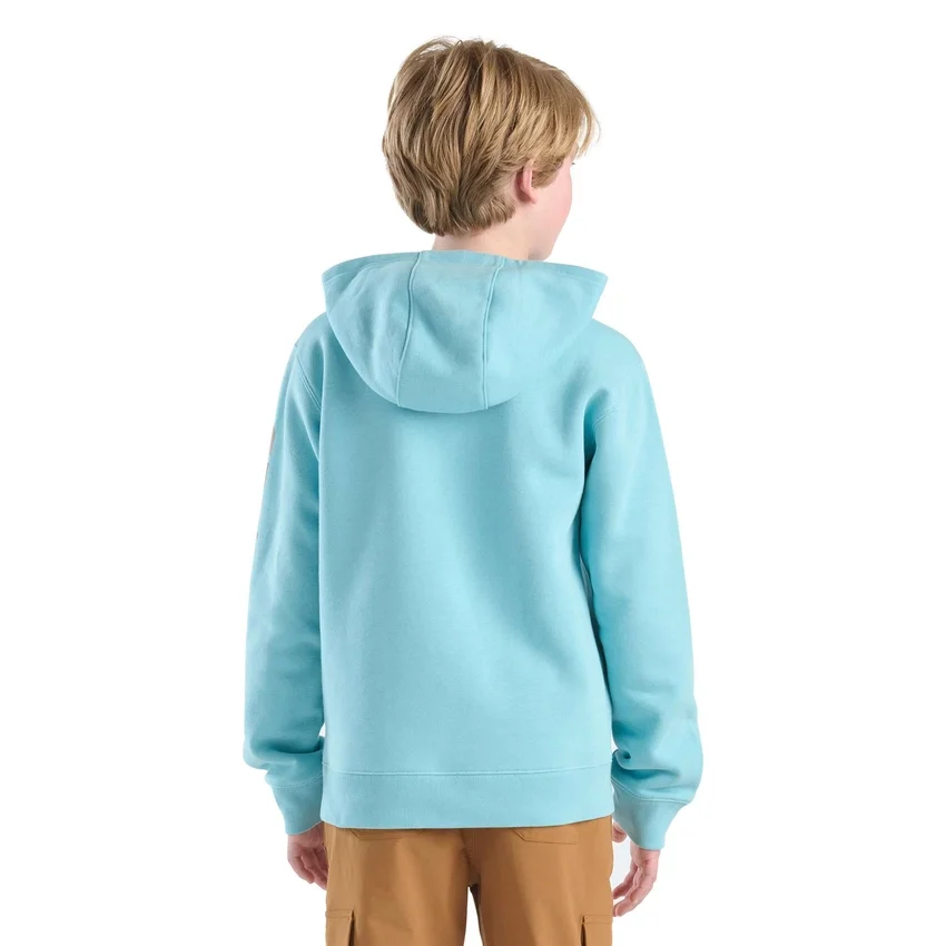 Langærmet sweatshirt med print til drenge (børn/unge)