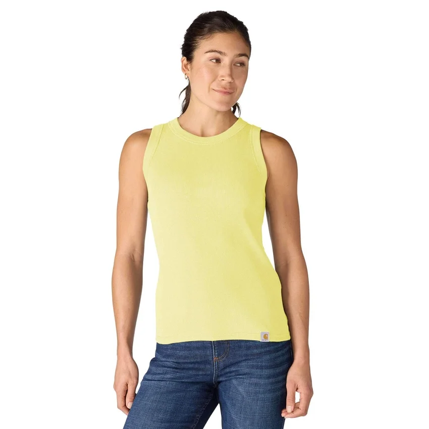 Let og åndbar ribbet tanktop i Tencel til kvinder