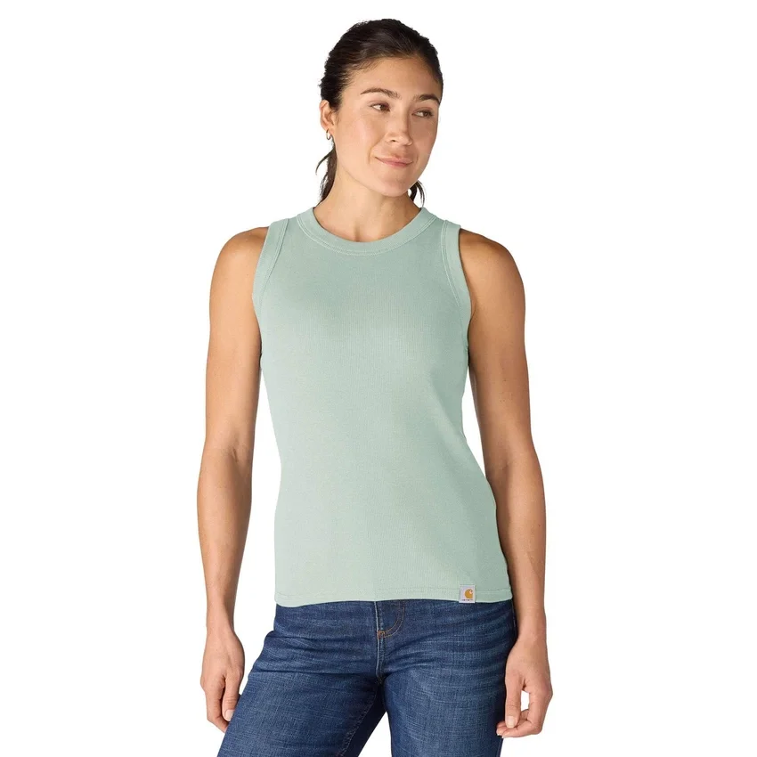 Let og åndbar ribbet tanktop i Tencel til kvinder