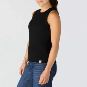 Let og åndbar ribbet tanktop i Tencel til kvinder