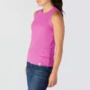 Let og åndbar ribbet tanktop i Tencel til kvinder