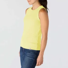 Let og åndbar ribbet tanktop i Tencel til kvinder