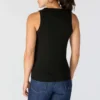 Let og åndbar ribbet tanktop i Tencel til kvinder