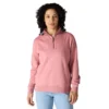 Letvægts-sweatshirt i Tencel med halv lynlås til kvinder