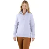 Letvægts-sweatshirt i Tencel med halv lynlås til kvinder