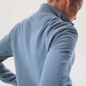 Letvægts-sweatshirt i Tencel med halv lynlås til kvinder
