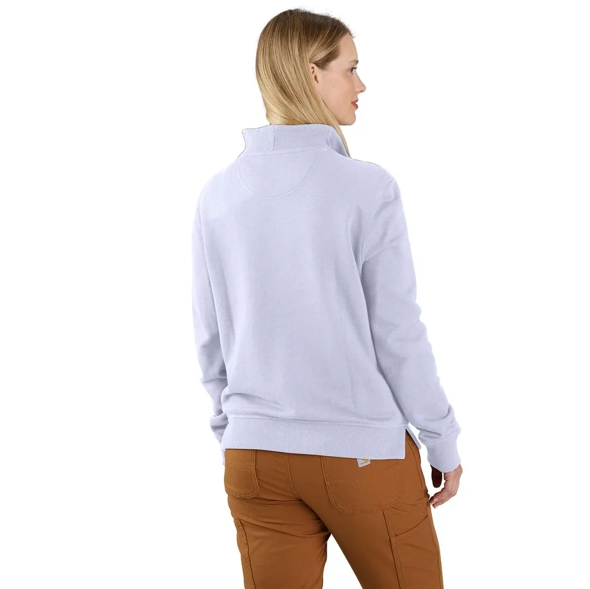 Letvægts-sweatshirt i Tencel med halv lynlås til kvinder