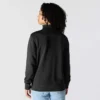 Letvægts-sweatshirt i Tencel med halv lynlås til kvinder