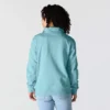 Letvægts-sweatshirt i Tencel med halv lynlås til kvinder