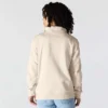 Letvægts-sweatshirt i Tencel med halv lynlås til kvinder