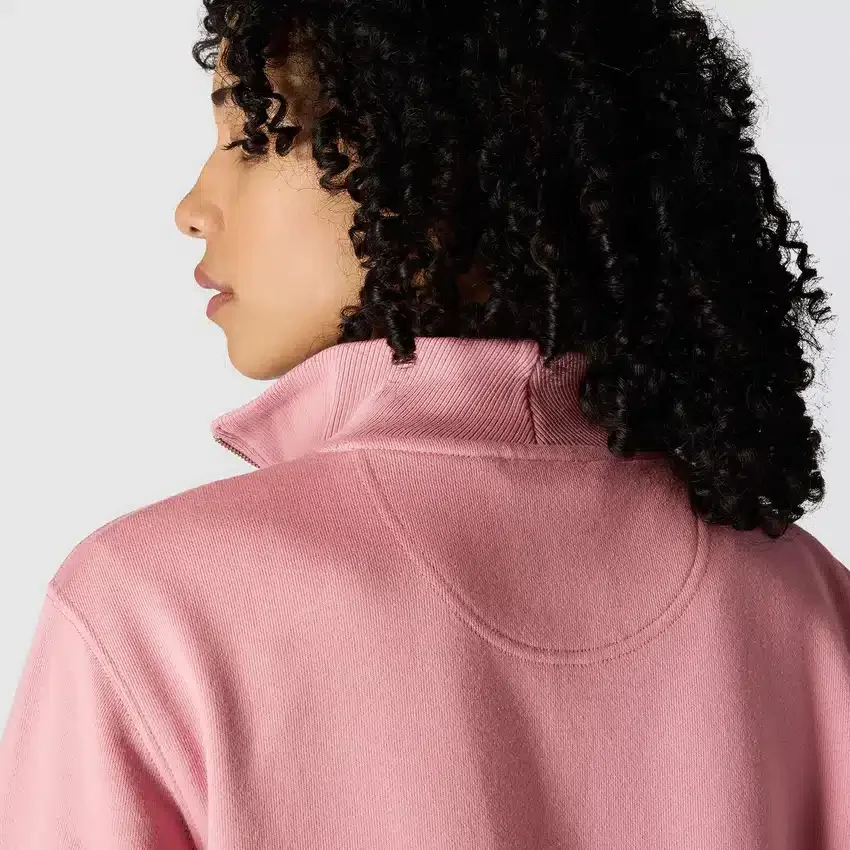 Letvægts-sweatshirt i Tencel med halv lynlås til kvinder