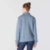 Letvægts-sweatshirt i Tencel med halv lynlås til kvinder