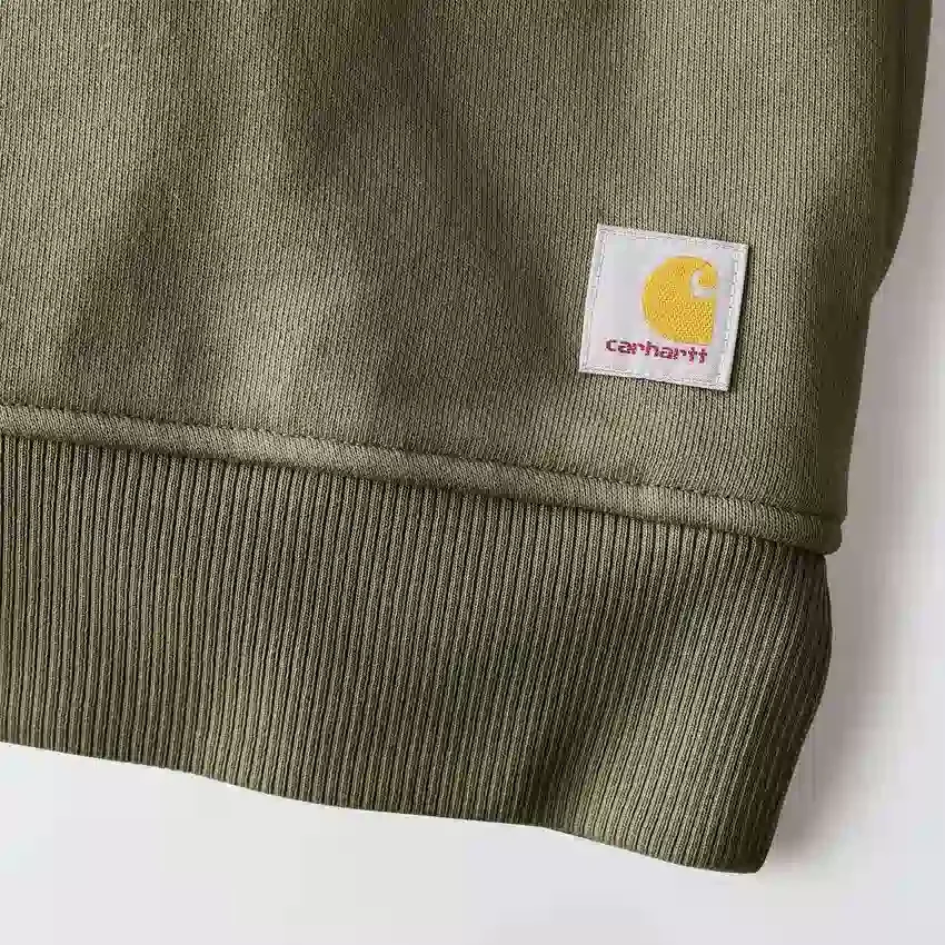 Letvægts-sweatshirt i Tencel med halv lynlås til kvinder