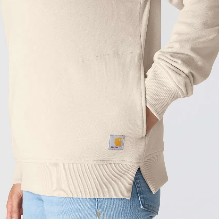 Letvægts-sweatshirt i Tencel med halv lynlås til kvinder