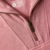 Letvægts-sweatshirt i Tencel med halv lynlås til kvinder