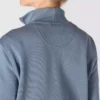 Letvægts-sweatshirt i Tencel med halv lynlås til kvinder