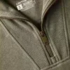 Letvægts-sweatshirt i Tencel med halv lynlås til kvinder