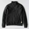Letvægts-sweatshirt i Tencel med halv lynlås til kvinder