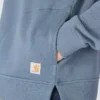 Letvægts-sweatshirt i Tencel med halv lynlås til kvinder