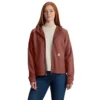 Letvægts-sweatshirt med hætte og gennemgående lynlås i Tencel til kvinder