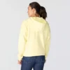 Letvægts-sweatshirt med hætte og gennemgående lynlås i Tencel til kvinder