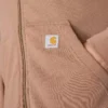 Letvægts-sweatshirt med hætte og gennemgående lynlås i Tencel til kvinder